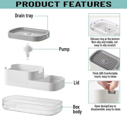 3-in-1 Soap Dispenser for Kitchen