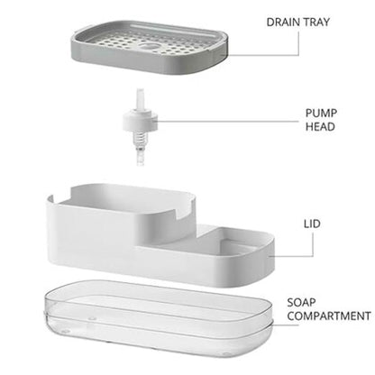 3-in-1 Soap Dispenser for Kitchen