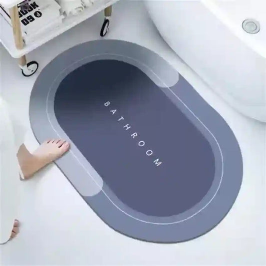 Super Absorbent Floor Mat, Quick-Drying Non-Slip Diatom Mud Microfiber Bath Mat For Bathroom
